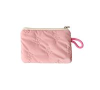 YIGZYCN Organisateurs de maquillage en polyester avec motifs en relief et détails bowkot pour un usage quotidien, pochettes en polyester pour voyage, sac élégant à la maison
