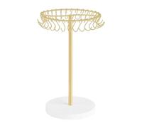 YIGZYCN Organiseur multifonction à 30 crochets pour accessoires de cheveux avec construction robuste en alliage de bois, installation rapide