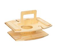 YIGZYCN Organiseur pliable pour vin et fruits - Table de rangement en bois amovible et portable pour pique-nique et rassemblements en plein air - Étagère de rangement de cuisine multicouche