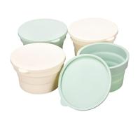 YIGZYCN Panier à pain pliable avec couvercle pour la cuisson et le rangement compact de la cuisine, empilable