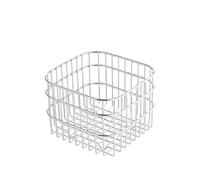 YIGZYCN Panier de rangement en acier inoxydable antirouille - Panier de drainage creux facile à utiliser - Poubelle multifonction en métal