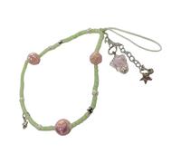 YIGZYCN Pendentif unique en forme de cœur pour téléphone portable avec des styles élégants et une fraise pour les amoureux de la chaîne mobile à la mode