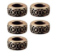 YIGZYCN Perle d'espacement moderne et minimaliste pour la fabrication de bijoux avec trou surdimensionné et finition polyvalente, breloque antique, taille unique, Comme décrit, Comme décrit.