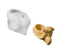 YIGZYCN Plâtres en silicone en forme de bus pour plantes grasses - Moules à fleurs - Fournitures artisanales - Pots de fleurs en forme de bus