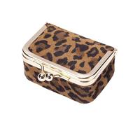 YIGZYCN Pochettes à bijoux de voyage en cuir véritable avec doublure en peluche pour le rangement des accessoires, petites pochettes à bijoux