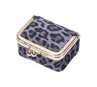 YIGZYCN Pochettes à bijoux de voyage en cuir véritable avec doublure en peluche pour le rangement des accessoires, petites pochettes à bijoux