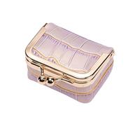 YIGZYCN Pochettes à bijoux de voyage en cuir véritable avec doublure en peluche pour le rangement des accessoires, petites pochettes à bijoux
