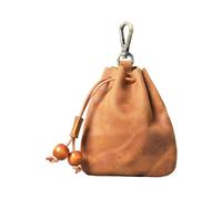YIGZYCN Pochettes de présentation de bijoux en cuir, petite solution de suspension, sac de rangement parfait pour boucles d'oreilles, bracelets, placard, salle de bain, porte-bijoux en cuir, crochet