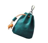 YIGZYCN Pochettes de présentation de bijoux en cuir, petite solution de suspension, sac de rangement parfait pour boucles d'oreilles, bracelets, placard, salle de bain, porte-bijoux en cuir, crochet