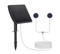 YIGZYCN Pompe à air solaire à double port pour aquarium, économe en énergie énergétique, avec alimentation solaire