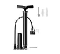 YIGZYCN Pompes à pneus manuelles avec jauge de gonflage haute pression pour vélos de route, ballons de sport portables pour vélo