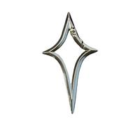 YIGZYCN Porte-breloques élégant en forme de croix et étoile - Cadeau - En alliage - Accessoire d'extérieur, One Size, Comme décrit, Comme décrit.