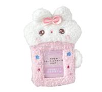 YIGZYCN Porte-cartes photo en peluche avec lapins de dessin animé pour photos et cartes de crédit