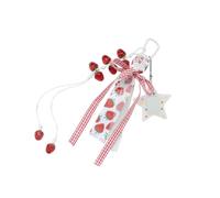 YIGZYCN Porte-clés accrocheur en résine avec nœuds amovibles pour sac à main - Joli cadeau tendance - Pendentif en forme de fraise - Accessoire de sac à main élégant, a