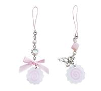 YIGZYCN Porte-clés avec breloque japonaise en forme de cœur pour téléphone et clés avec appareil photo