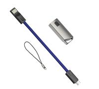 YIGZYCN Porte-clés de voyage USB vers type C Câble de charge rapide Ligne 2,4 A Câble de synchronisation rapide de données Porte-clés créatif Cordon d'alimentation Câble de données