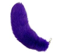 YIGZYCN Porte-clés décoratif doux en forme de queue d'animal - Porte-clés coloré pour sac à main - Pendentif unique pour sac à main, violet, taille unique