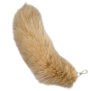 YIGZYCN Porte-clés décoratif doux en forme de queue d'animal - Porte-clés coloré pour sac à main - Pendentif unique pour sac à main, kaki, taille unique