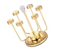 YIGZYCN Présentoir anti-basculement - Pour ranger les tasses, les bijoux - Économie d'espace - Décoration d'intérieur - En acier inoxydable - Base stable - Facile à ranger - Pour la cuisine et la