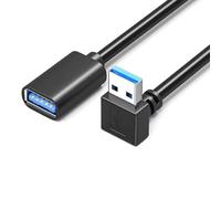 YIGZYCN Rallonge USB 3.0 à 90 degrés en forme de L mâle vers femelle pour les espaces restreints et appareils muraux Adaptateur USB mâle vers femelle