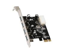 YIGZYCN Rapid PCIe vers 4 USB Version Harbors Carte Processeur Faible Résistance Plan Renforcé Transmission de Données Stabilité Excellente Version USB Carte PCIe