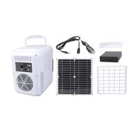 YIGZYCN Réfrigérateur solaire compact avec panneau efficace Réfrigérateur solaire portable avec boîte à piles pour le camping et la pêche Réfrigérateur à panneau solaire monocristallin