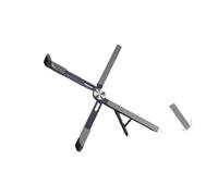 YIGZYCN Rehausseurs ergonomiques en aluminium pour ordinateur portable - 5 niveaux réglables - Base antidérapante - Dissipation de la chaleur - Organisateurs de bureau - Support portable pour