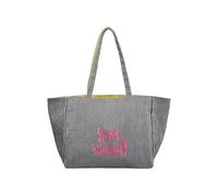 YIGZYCN Sac à bandoulière brodé à rayures solides pour femme - Léger et réversible - Avec intérieur spacieux - Design coréen brodé, Noir