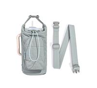 YIGZYCN Sac à bandoulière compact en nylon pour bouteilles d'eau équipé d'une sangle réglable de plusieurs compartiments, parfait pour le voyage sac à bandoulière, bleu