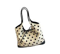 YIGZYCN Sac à bandoulière élégant en cuir PU résistant aux déchirures - Léger - Grande capacité - Pour femme - Utilisation quotidienne - Pratique - Sac de voyage en cuir synthétique, noir/blanc, One