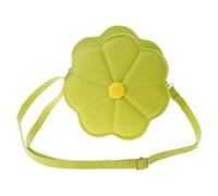 YIGZYCN Sac à bandoulière en forme de fleur élégant sac à main cartable confortable en cuir PU sac à main bandoulière pour usage quotidien accessoire de mode pour femme, Vert, One Size