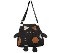 YIGZYCN Sac à bandoulière en nylon pour femme - Grande capacité - Style décontracté, Noir