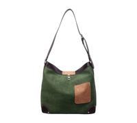 YIGZYCN Sac à bandoulière en polyuréthane de grande capacité pour femme avec sangle réglable pour les trajets quotidiens, les voyages, Vert