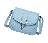 YIGZYCN Sac à bandoulière pour femme avec fermeture éclair sécurisée et sangle réglable - Plusieurs compartiments - Sac à bandoulière en polyuréthane souple pour diverses occasions - Utilisation