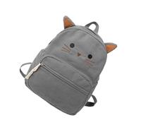 YIGZYCN Sac à dos à la mode pratique en velours côtelé résistant à l'usure Design pratique de compartiment adapté aux femmes Style coréen Sac à dos, gris, Beauté de masse