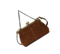 YIGZYCN Sac à main multifonction imprimé léopard sangle réglable pour femme, marron