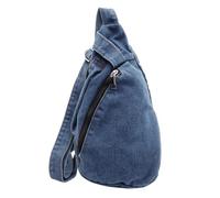 [YIGZYCN] Sac de poitrine décontracté pour homme Sac à bandoulière tendance avec sangle réglable pour diverses occasions, Bleu pâle