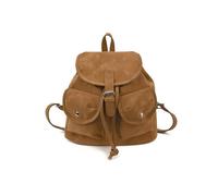 YIGZYCN Sacs à dos élégants avec cordon de serrage ergonomiques en polyester résistant à l'usure multi-poches pour les trajets quotidiens de voyage, marron, Beauté de masse