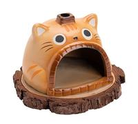 YIGZYCN Santo Brûleur d'encens en céramique en forme de chat pour amateurs d'aromathérapie et décoration d'intérieur