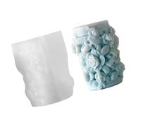 YIGZYCN Savon robuste sur le thème de la tête de mort en silicone souple facile à démouler pour projets artistiques crâne et rose