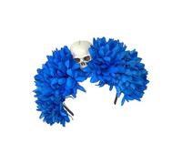 YIGZYCN Serre-tête avec fleurs lumineuses pour Halloween, carnaval, fête de la mort, araignées pour fêtes à thème, accessoire photo, bandeau fleur