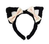 YIGZYCN Serre-tête avec oreilles de chaton en peluche avec prise en main en silicone antidérapant pour jeux de rôle et activités sportives