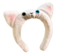 YIGZYCN Serre-tête doux en peluche avec oreilles de chat pour adolescentes, filles, pour les vacances, les fêtes, les réunions, le lavage du visage pour femme