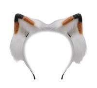 YIGZYCN Serre-tête en forme de chat en peluche avec bande réglable - Accessoire de cheveux pour cosplay et amateurs de fête