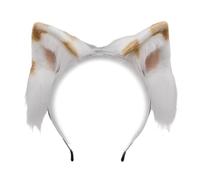 YIGZYCN Serre-tête en forme de chat en peluche avec bande réglable - Accessoire de cheveux pour cosplay et amateurs de fête