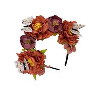 YIGZYCN Serre-tête papillon et fleur pour fête de mariage, adulte, adolescent, festival mexicain, accessoire pour carnaval