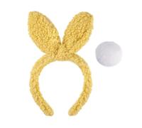 YIGZYCN Serre-tête queue de lapin pour fête d'Halloween - Accessoire de photomaton pour filles - Accessoires de fête adorables