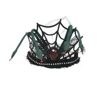 YIGZYCN Serre-tête serpent noir avec strass, parfait pour Halloween et bal masqué