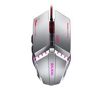 YIGZYCN Souris de jeu avec bouton mécanique rétroéclairé USB pour ordinateur portable 3200 DPI ergonomique