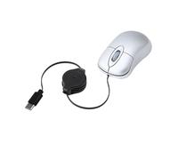 YIGZYCN Souris filaire rétractable pour ordinateurs portables - Petite souris optique USB C - Noir